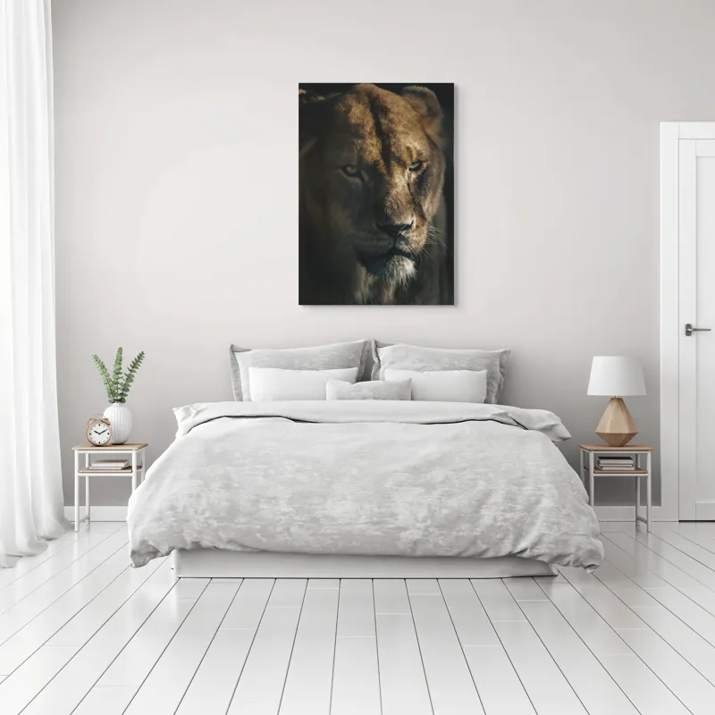 Tablou Canvas, "Regina tainică a savanei africane", 70 x 100 cm – poza 3