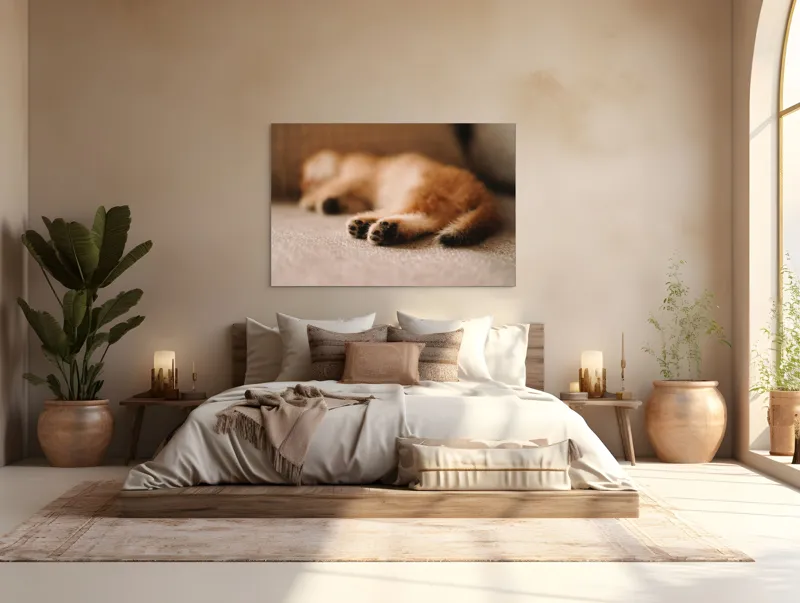 Tablou Canvas, "Somnul dulce al pisicuței pufoase", 150 x 100 cm – poza 4