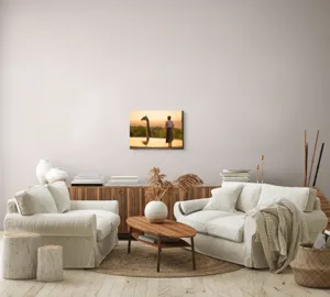 Tablou Canvas, "Întâlnire cu girafa la apus", 54 x 39 cm – poza 5