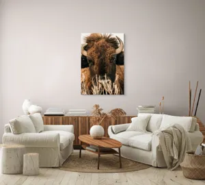 Tablou Canvas, "Bizonul în splendoarea naturii sălbatice", 70 x 100 cm – poza 4