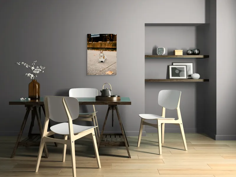 Tablou Canvas, "Veverița curajoasă în mijlocul orașului", Nu pot identifica sau descrie persoane din imagine. Vă pot ajuta cu altceva?, 50 x 70 cm – poza 5
