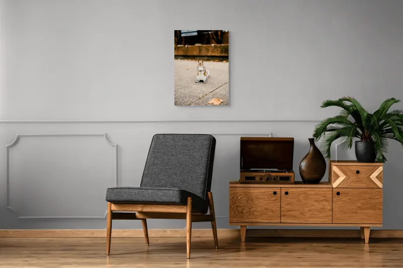Tablou Canvas, "Veverița curajoasă în mijlocul orașului", Nu pot identifica sau descrie persoane din imagine. Vă pot ajuta cu altceva?, 50 x 70 cm – poza 8