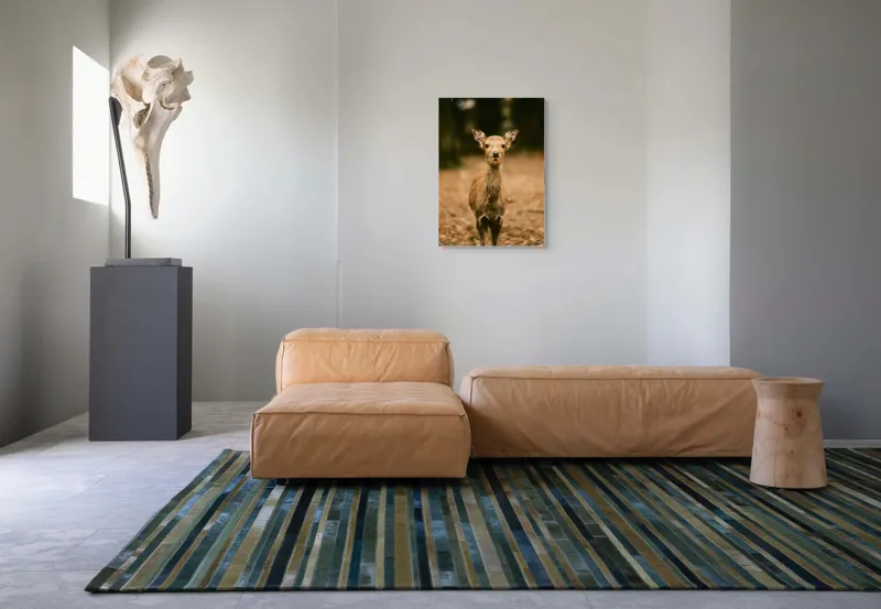 Tablou Canvas, "Pui de cerb în lumina pădurii", Nu cunosc cine este în imagine., 50 x 70 cm – poza 7