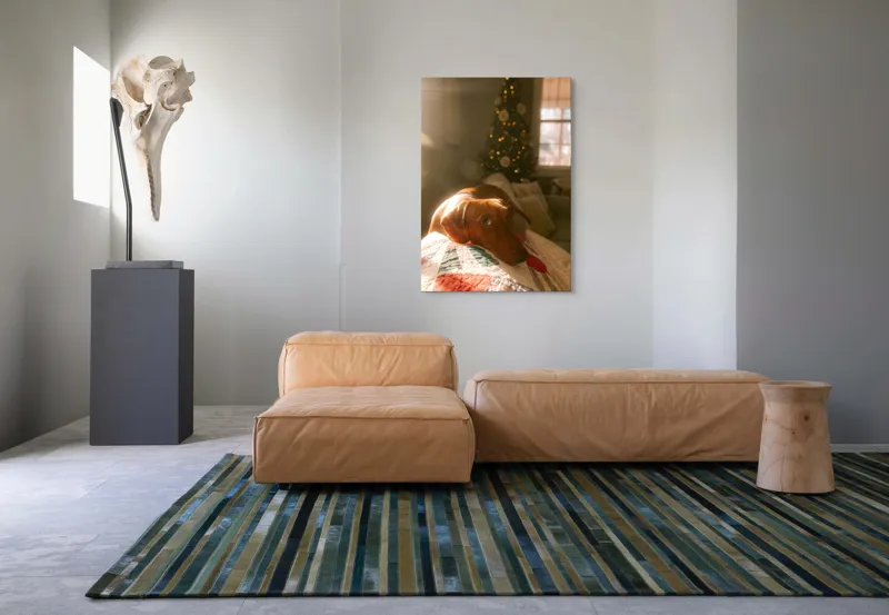 Tablou Canvas, "Lumina caldă a sărbătorilor de iarnă", Scânteietor, Crăciun, Cald, Odihnă, Luminos, Festiv, Reconfortant, Jucăuș, 70 x 100 cm – poza 7
