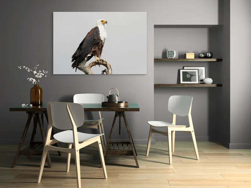 Tablou Canvas, "Vultur pe ramură uscată", Majestic, Regal, Powerful, Proud, Vigilant, Graceful, Commanding, 150 x 100 cm – poza 5