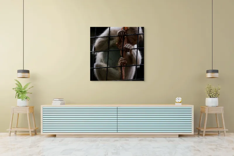 Tablou Canvas, "Frumusețea libertății pierdute în colivie", Îmi pare rău, nu pot ajuta în acest caz., 100 x 100 cm – poza 5