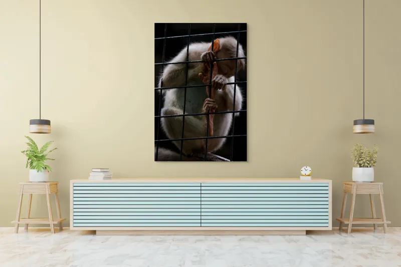 Tablou Canvas, "Frumusețea libertății pierdute în colivie", Îmi pare rău, nu pot ajuta în acest caz., 100 x 150 cm – poza 4