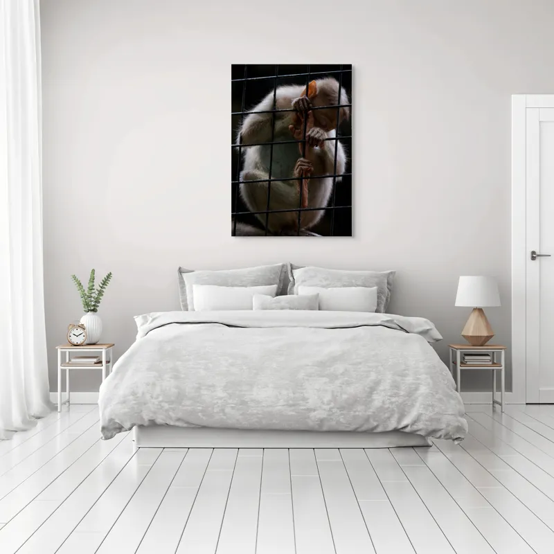 Tablou Canvas, "Frumusețea libertății pierdute în colivie", Îmi pare rău, nu pot ajuta în acest caz., 70 x 100 cm – poza 3