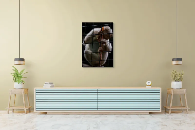 Tablou Canvas, "Frumusețea libertății pierdute în colivie", Îmi pare rău, nu pot ajuta în acest caz., 70 x 100 cm – poza 5