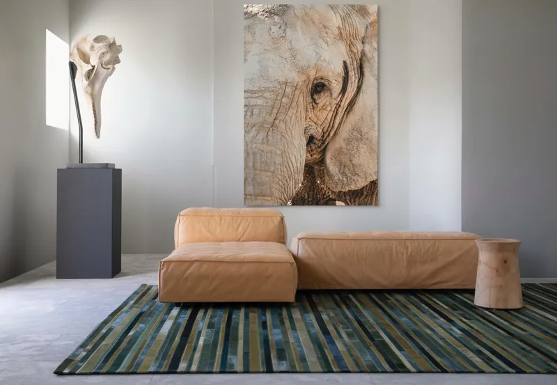 Tablou Canvas, "Căldura privirii unui elefant", Elefant, Majestuos, Impresionant, Puternic, Seren, Rugos, Venerabil, Natural, Profund, Inspirator, 100 x 150 cm – poza 7