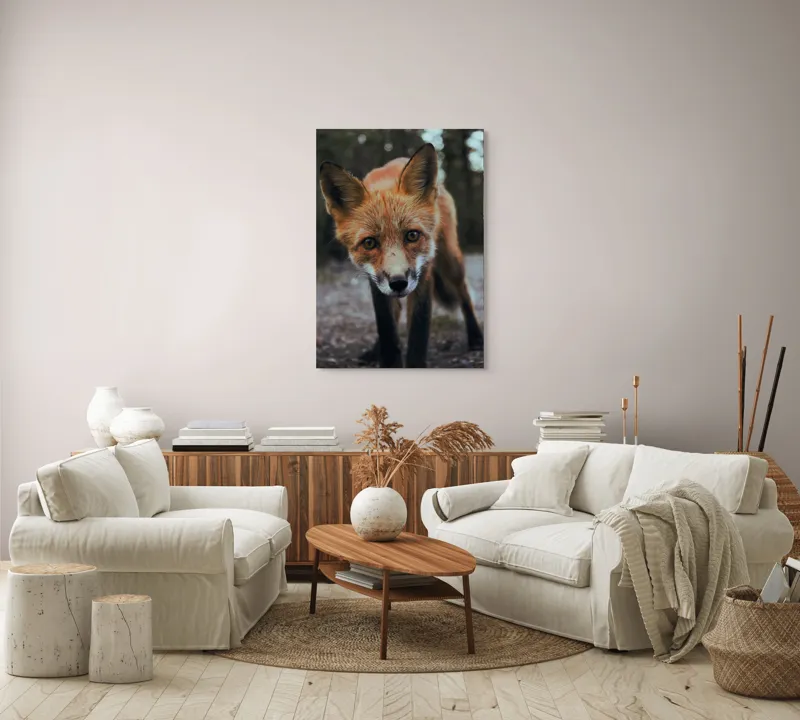 Tablou Canvas cu Vulpe în Lumina Dimineții, , Fără Ramă, 70 x 100 cm – poza 4