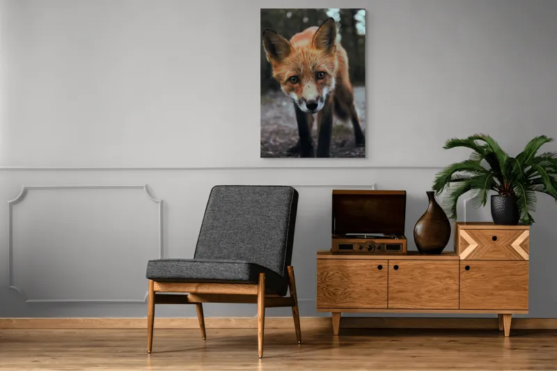 Tablou Canvas cu Vulpe în Lumina Dimineții, , Fără Ramă, 70 x 100 cm – poza 6
