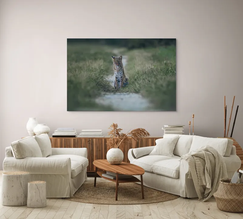 Tablou Canvas Lincele solitar pe drumul de pământ, 150 x 100 cm – poza 3