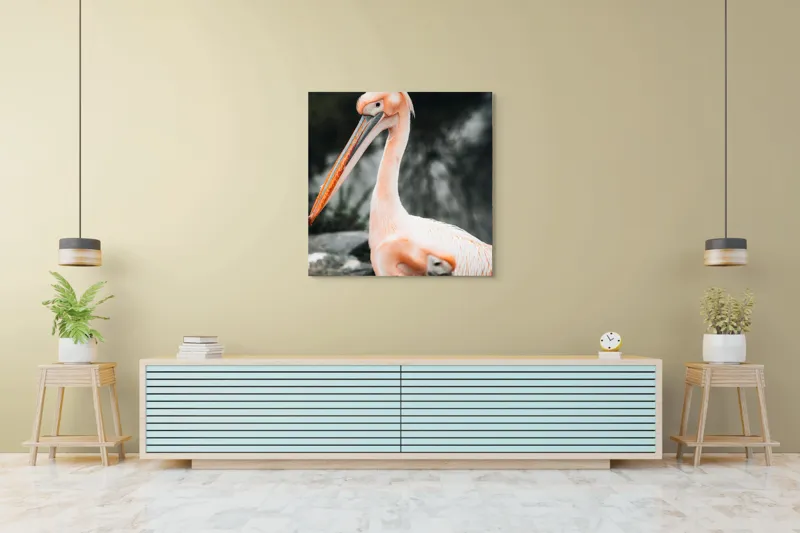 Tablou Canvas Pelicani într-o zi liniștită de vară, Artă Naturală, 100 x 100 cm – poza 5