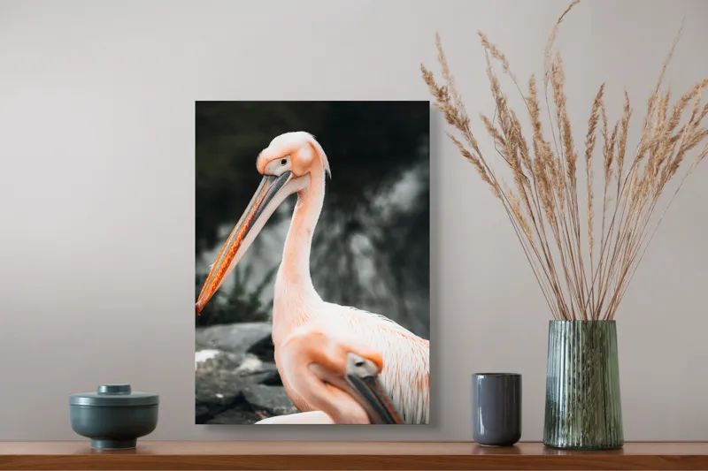 Tablou Canvas Pelicani într-o zi liniștită de vară, Artă Naturală, 39 x 54 cm – poza 3