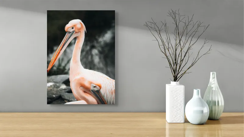 Tablou Canvas Pelicani într-o zi liniștită de vară, Artă Naturală, 39 x 54 cm – poza 4