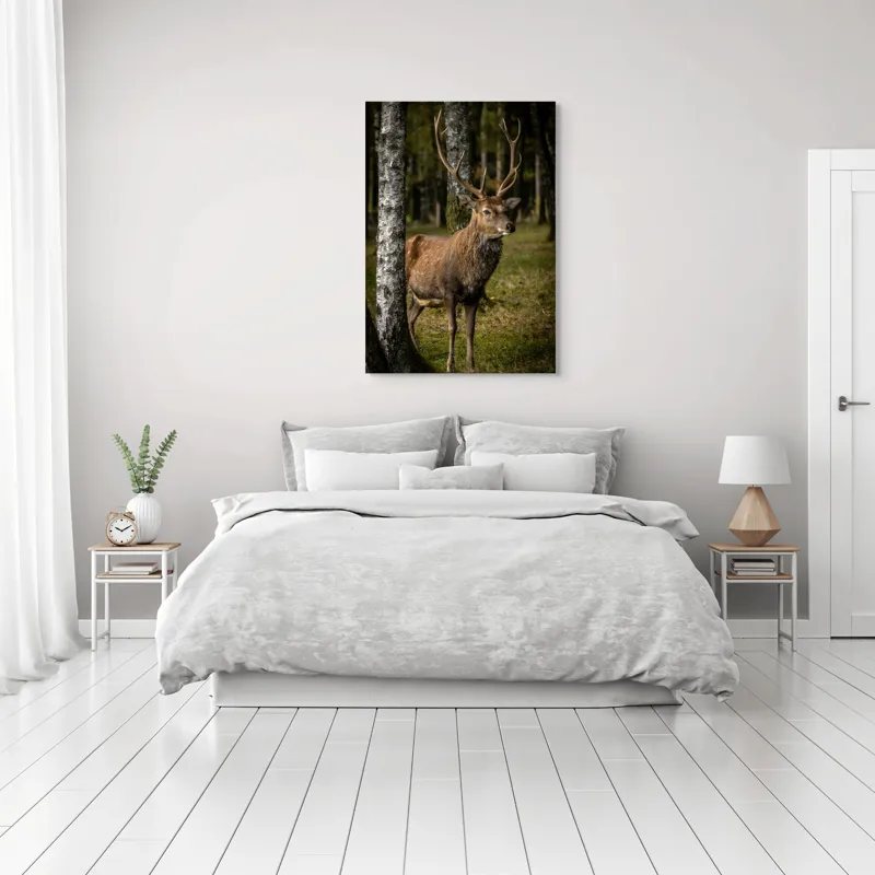 Tablou Canvas Natură și Sălbăticie - Scenă Majestică din Pădure, 70 x 100 cm – poza 3