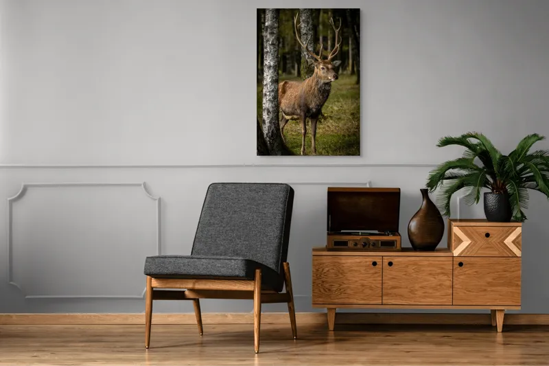 Tablou Canvas Natură și Sălbăticie - Scenă Majestică din Pădure, 70 x 100 cm – poza 6