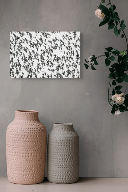 Tablou Canvas Păsări în Zbor Sincronizat Armonie și Libertate, 39 x 26 cm – poza 4