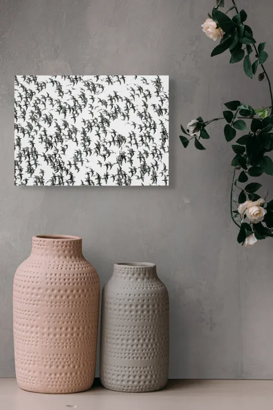 Tablou Canvas Păsări în Zbor Sincronizat Armonie și Libertate, 54 x 39 cm – poza 8