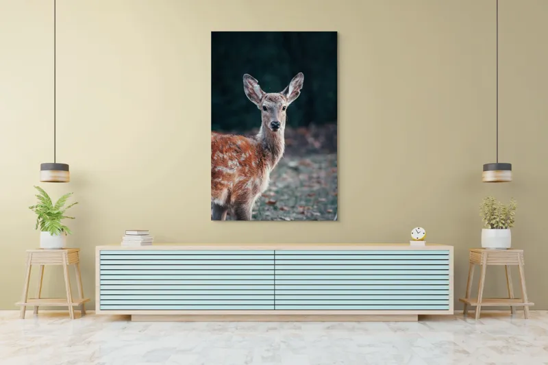 Tablou Canvas, "Văzut în pădurea adâncă de toamnă", 100 x 150 cm – poza 4