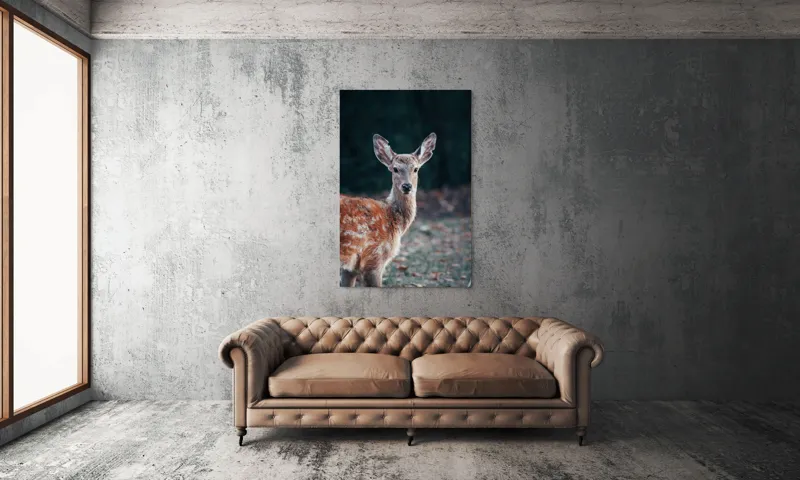 Tablou Canvas, "Văzut în pădurea adâncă de toamnă", 100 x 150 cm – poza 6