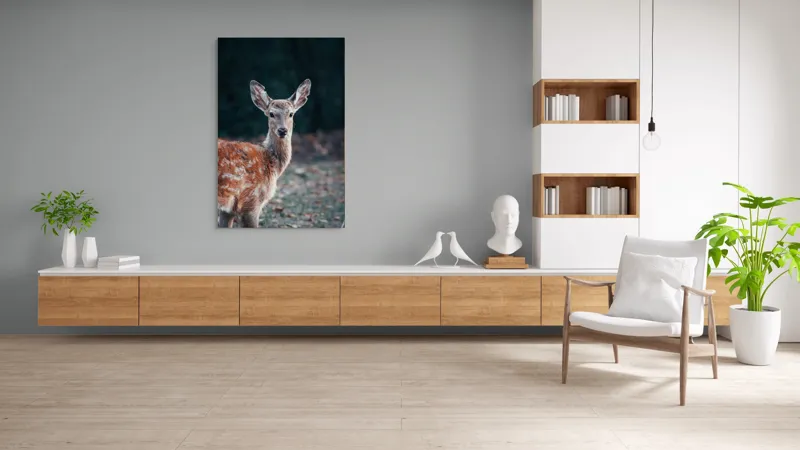 Tablou Canvas, "Văzut în pădurea adâncă de toamnă", 100 x 150 cm – poza 8