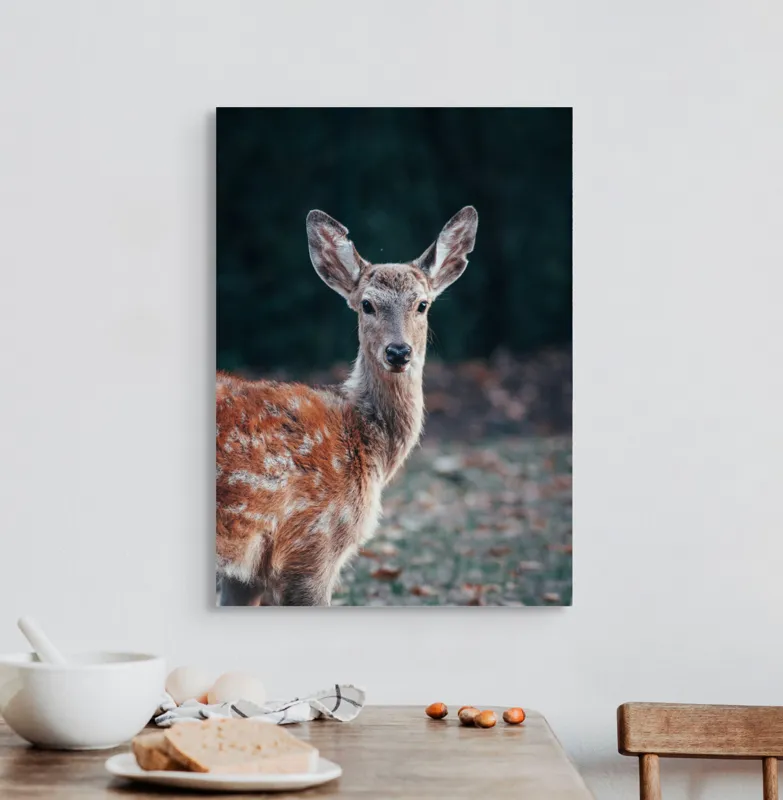 Tablou Canvas, "Văzut în pădurea adâncă de toamnă", 50 x 70 cm – poza 3