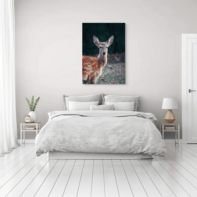 Tablou Canvas, "Văzut în pădurea adâncă de toamnă", 70 x 100 cm – poza 3