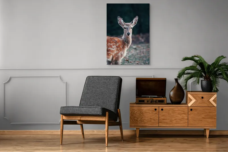 Tablou Canvas, "Văzut în pădurea adâncă de toamnă", 70 x 100 cm – poza 6