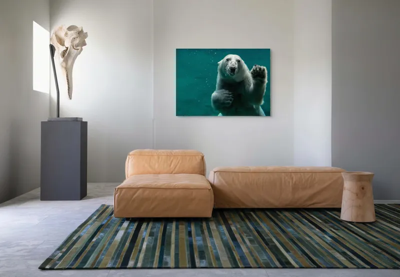 Tablou Canvas, "Urs polar în adâncurile oceanului rece", 100 x 70 cm – poza 7