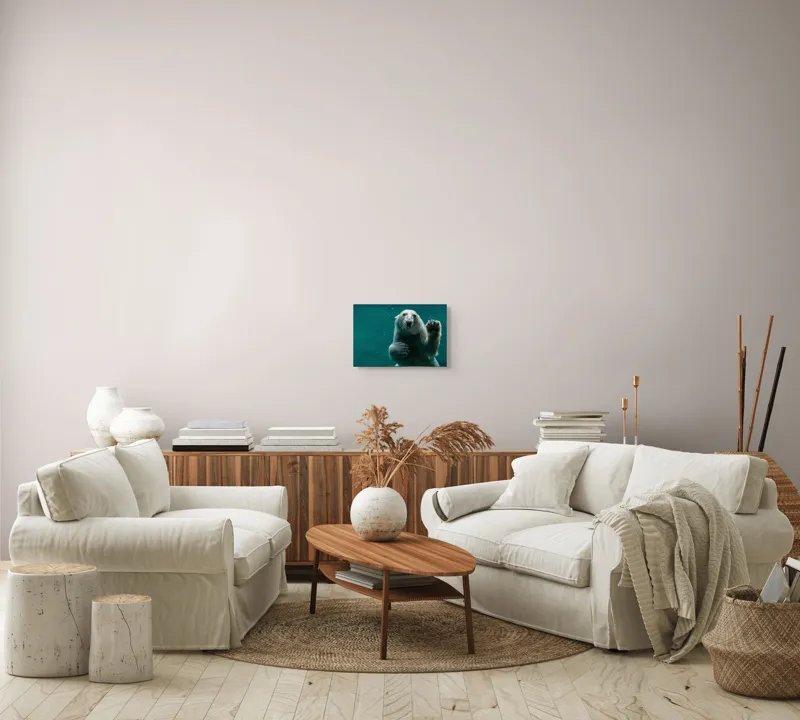 Tablou Canvas, "Urs polar în adâncurile oceanului rece", Nu pot să spun cine sau ce este în imagine., 39 x 26 cm – poza 7