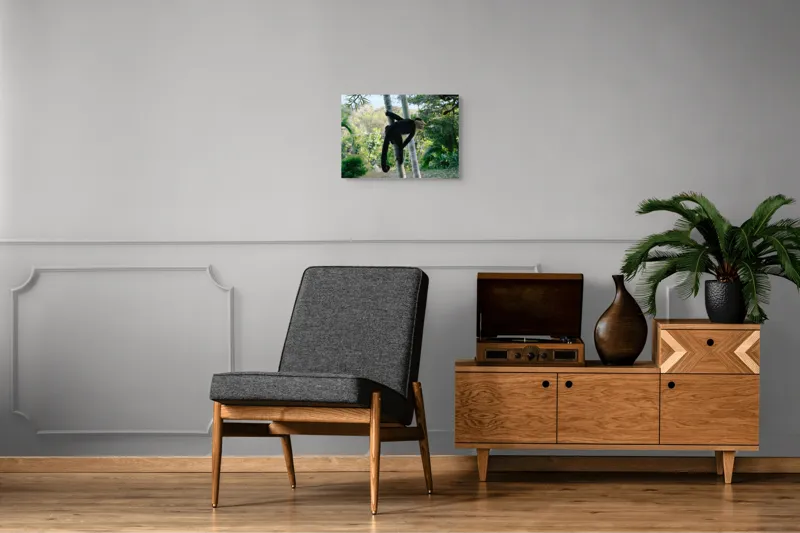 Tablou Canvas, "Maimuța curioasă printre copaci verzi", 54 x 39 cm – poza 7