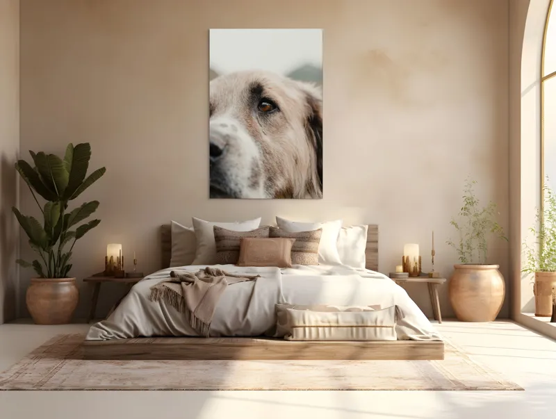 Tablou Canvas, "Privirea unui ciobănesc înțelept", 100 x 150 cm – poza 3