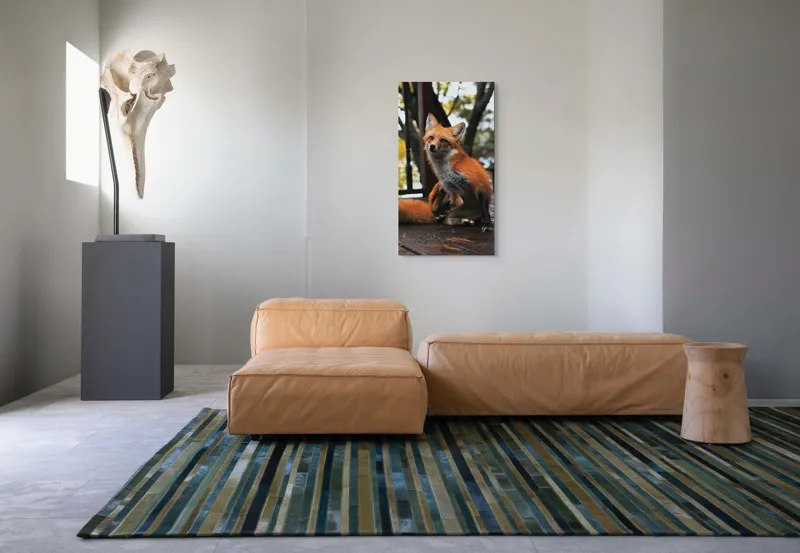 Tablou Canvas, "Vulpea pe verandă în amurg", 50 x 90 cm – poza 5
