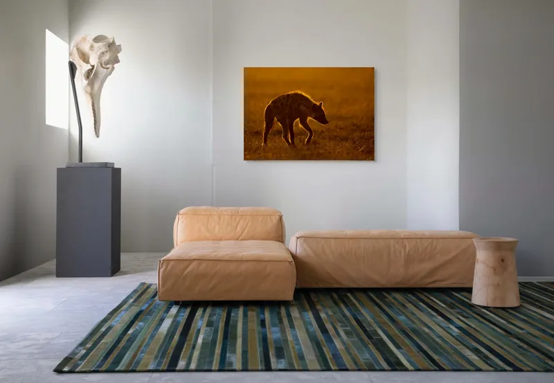 Tablou Canvas, "Hiena în lumina apusului african", Nu pot spune cine sau ce este în imagine., 100 x 70 cm – poza 7