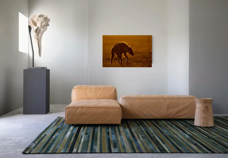 Tablou Canvas, "Hiena în lumina apusului african", Nu pot spune cine sau ce este în imagine., 90 x 50 cm – poza 8