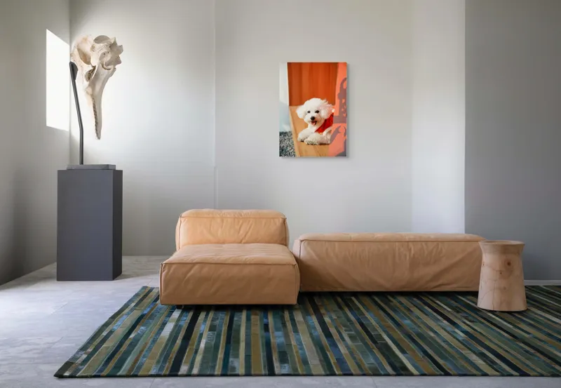 Tablou Canvas, "Cățeluș fericit în straie festivo-asiatice", Nu pot spune cine este în imagine, dar pot să-ți povestesc despre ce conține. Vrei să fac asta?, 50 x 70 cm – poza 7