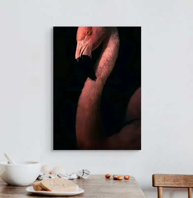 Tablou Canvas, "Flamingo în lumina apusului", 50 x 70 cm – poza 3