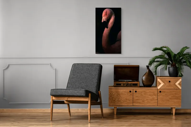 Tablou Canvas, "Flamingo în lumina apusului", 50 x 90 cm – poza 8