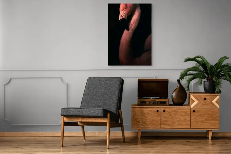 Tablou Canvas, "Flamingo în lumina apusului", 70 x 100 cm – poza 6