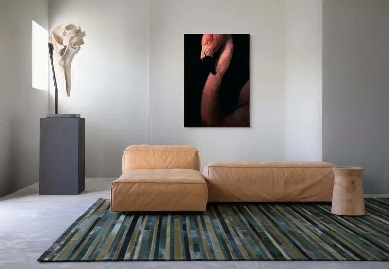 Tablou Canvas, "Flamingo în lumina apusului", 70 x 100 cm – poza 7