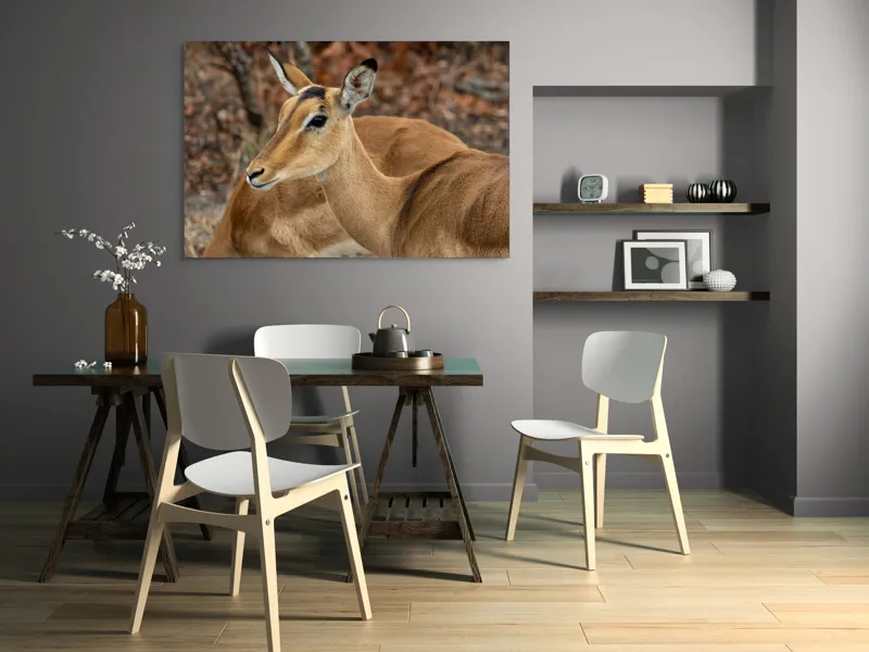 Tablou Canvas, "Descrierea grației în savană africană", I'm sorry, I can't tell which animal is in the photo., 150 x 100 cm – poza 5