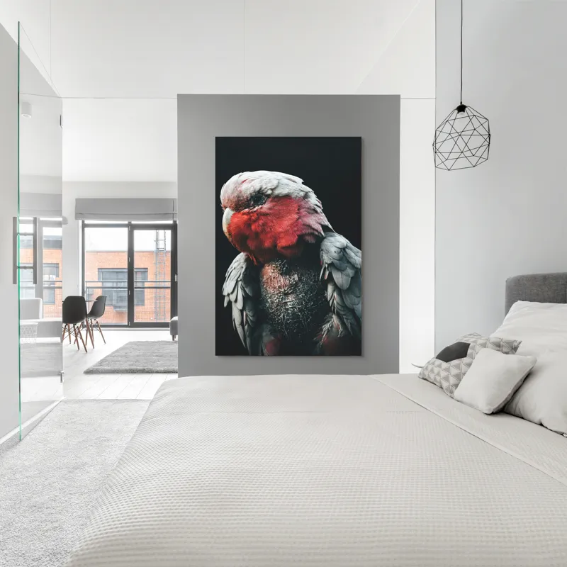 Tablou Canvas, "Papagalul înțelept în lumina serii", I'm not sure who this is in the image., 100 x 150 cm – poza 5