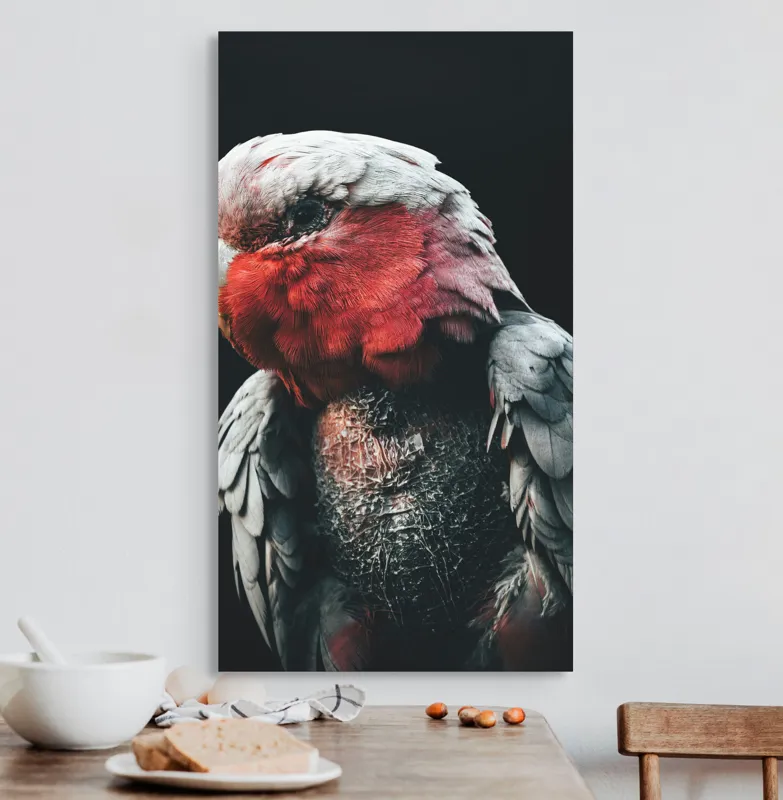 Tablou Canvas, "Papagalul înțelept în lumina serii", I'm not sure who this is in the image., 50 x 90 cm – poza 3