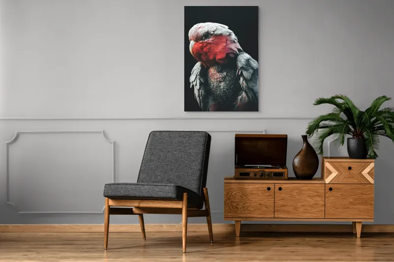 Tablou Canvas, "Papagalul înțelept în lumina serii", I'm not sure who this is in the image., 70 x 100 cm – poza 6
