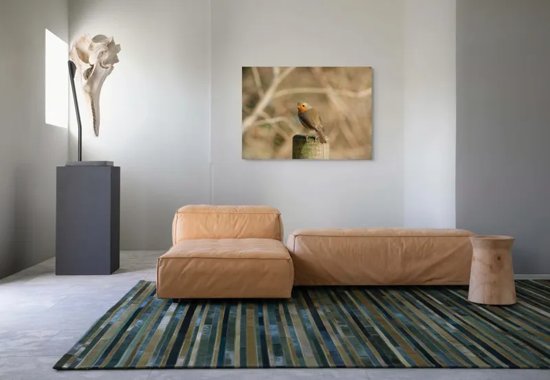 Tablou Canvas, "Ghindă printre crengi uscate", Pitic, Portocaliu, Activ, Delicat, Prudent, Firav, Observator, Solitar, 100 x 70 cm – poza 7