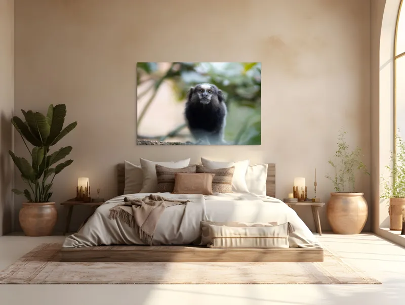 Tablou Canvas, "Maimuță mică în habitat natural", 150 x 100 cm – poza 4