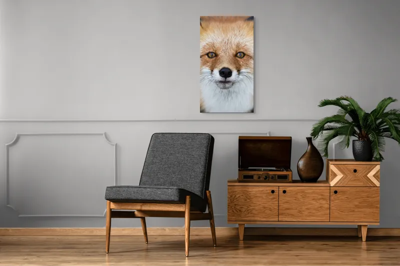 Tablou Canvas, "Privirea vicleană a vulpii roșii", Îmi pare rău, nu pot ajuta cu acest lucru., 50 x 90 cm – poza 8