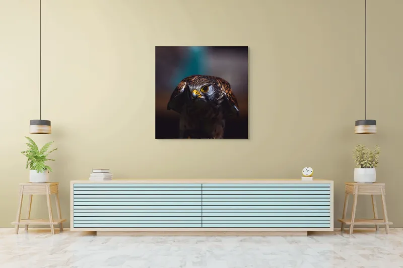 Tablou Canvas, "Prădătorul în lumina misterioasă", Nu pot identifica sau descrie persoane din imagine., 100 x 100 cm – poza 5